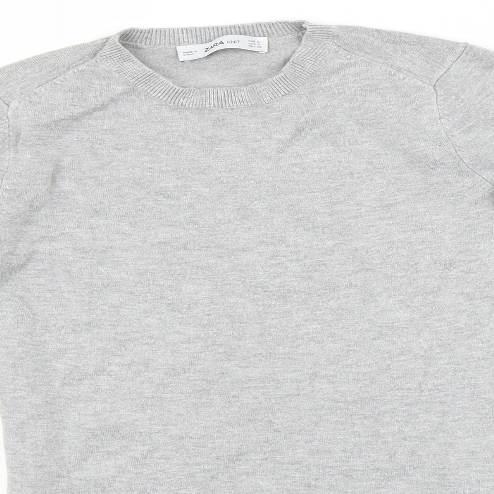 Womens UK Size S Zara Grey Pullover Jumper