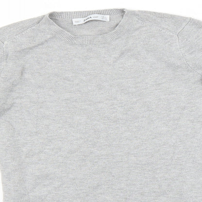 Womens UK Size S Zara Grey Pullover Jumper