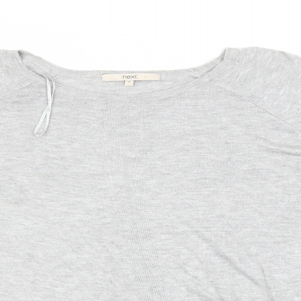 Womens UK Size 14 NEXT Grey Pullover Jumper