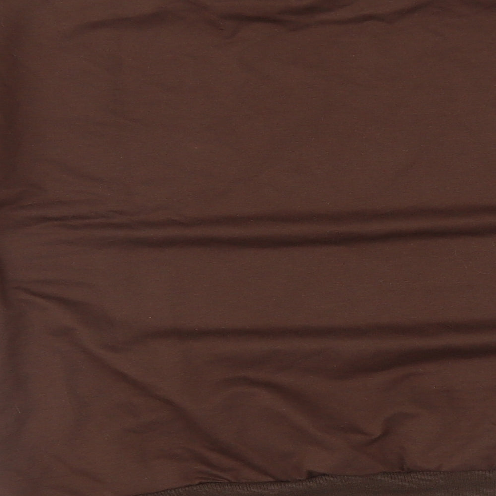 ROMWE Womens Brown   Pullover Sweatshirt Size M