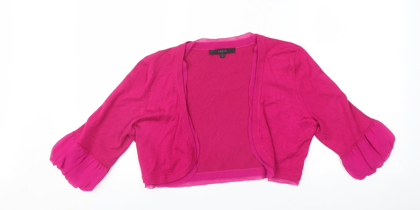 Coast Womens Pink   Cardigan Jumper Size M