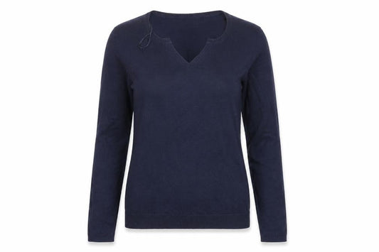 Front view of 987 women’s blue jumper, size M