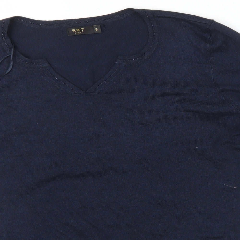 987 Womens Blue   Pullover Jumper Size M