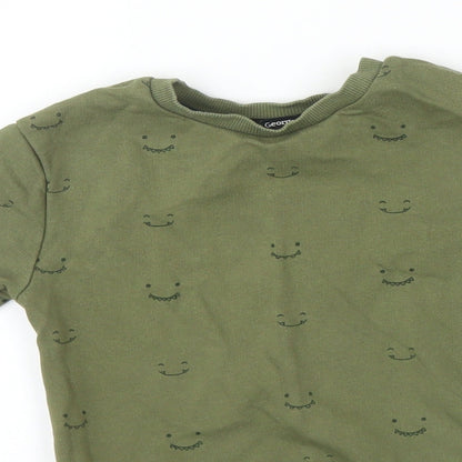 George Boys Green   Pullover Sweatshirt Size 3-4 Years
