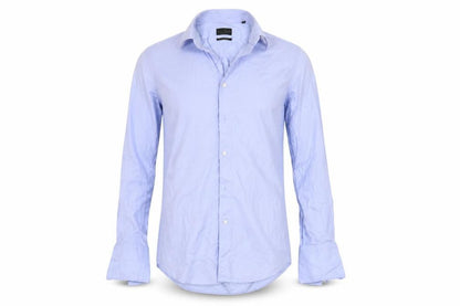 Mens UK Size 14.5 NEXT Blue  Button-Up Long Sleeve Casual Shirt