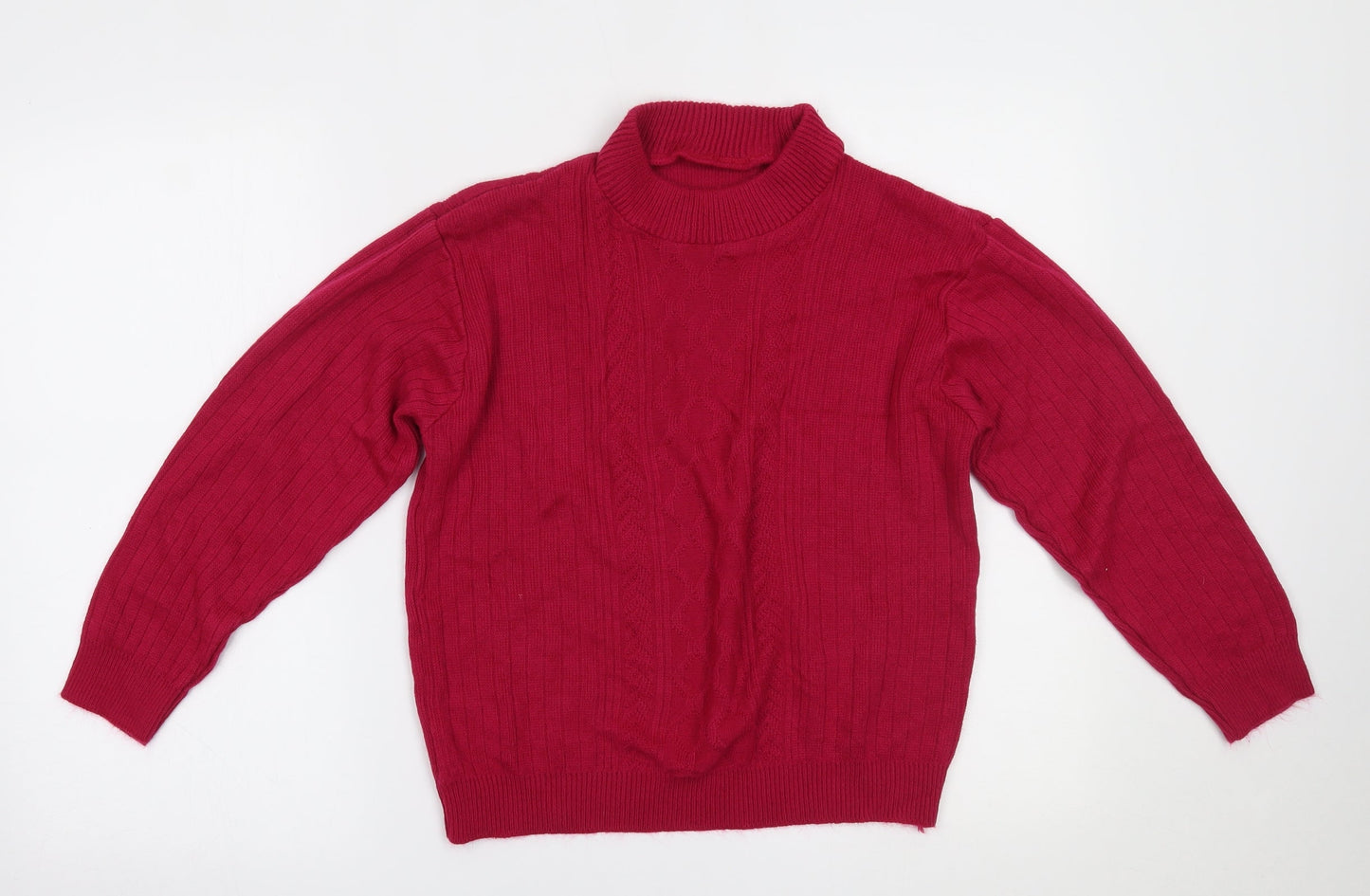 Womens UK Size 16 Preworn Pink Pullover Jumper
