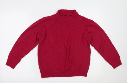 Womens UK Size 16 Preworn Pink Pullover Jumper