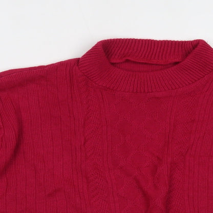 Womens UK Size 16 Preworn Pink Pullover Jumper