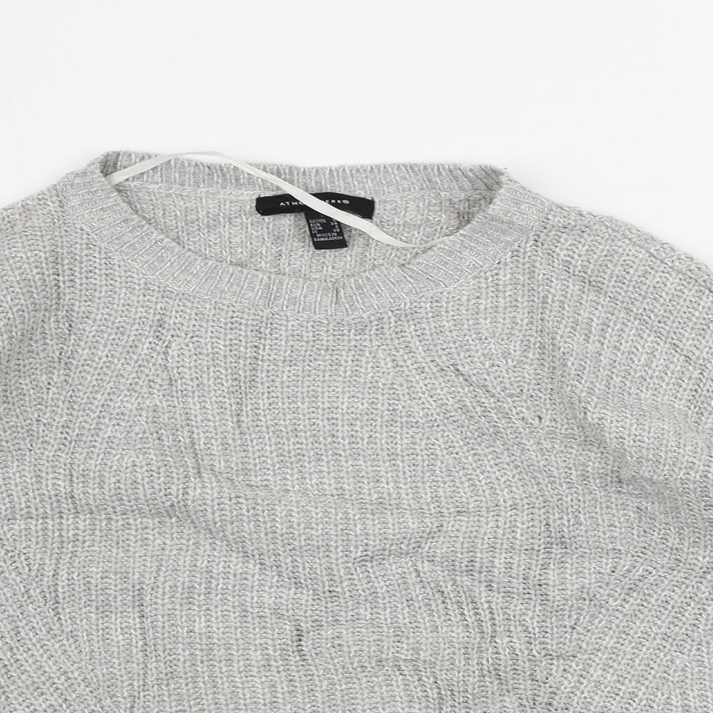 Womens UK Size 6 Atmosphere Grey Pullover Jumper