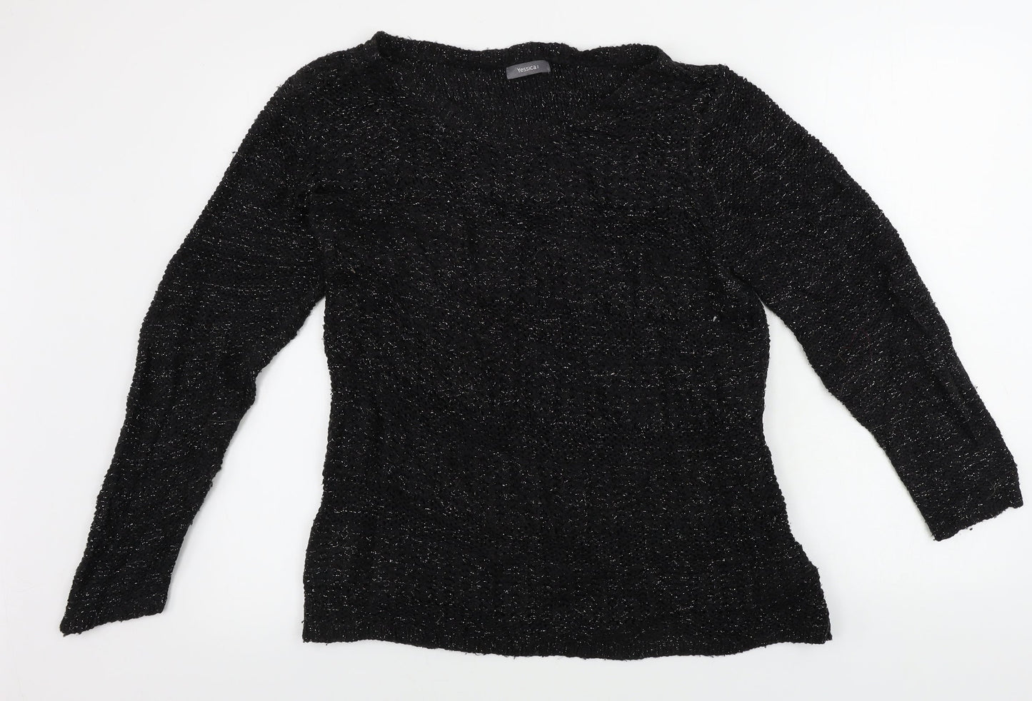Womens UK Size XL Yessica Black Pullover Jumper