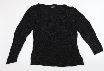 Womens UK Size XL Yessica Black Pullover Jumper