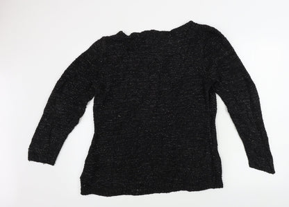Womens UK Size XL Yessica Black Pullover Jumper