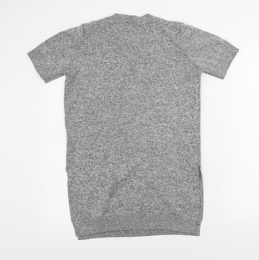 Womens UK Size 8 Topshop Grey Pullover Jumper