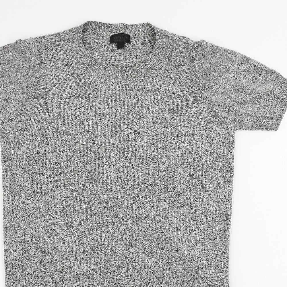 Womens UK Size 8 Topshop Grey Pullover Jumper