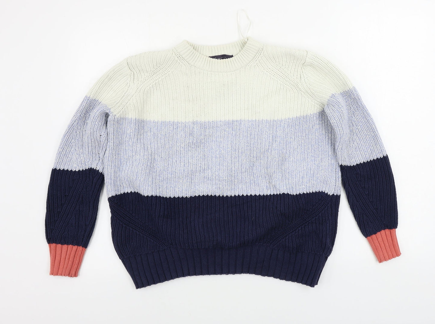 Womens UK Size S Marks and Spencer Blue Pullover Jumper