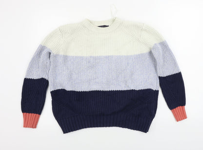 Womens UK Size S Marks and Spencer Blue Pullover Jumper