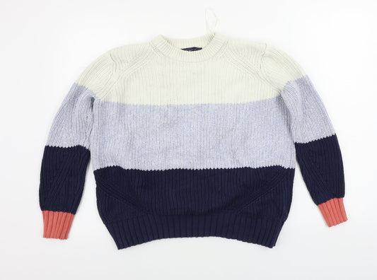 Womens UK Size S Marks and Spencer Blue Pullover Jumper