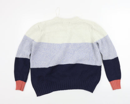 Womens UK Size S Marks and Spencer Blue Pullover Jumper