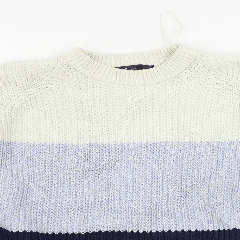 Womens UK Size S Marks and Spencer Blue Pullover Jumper