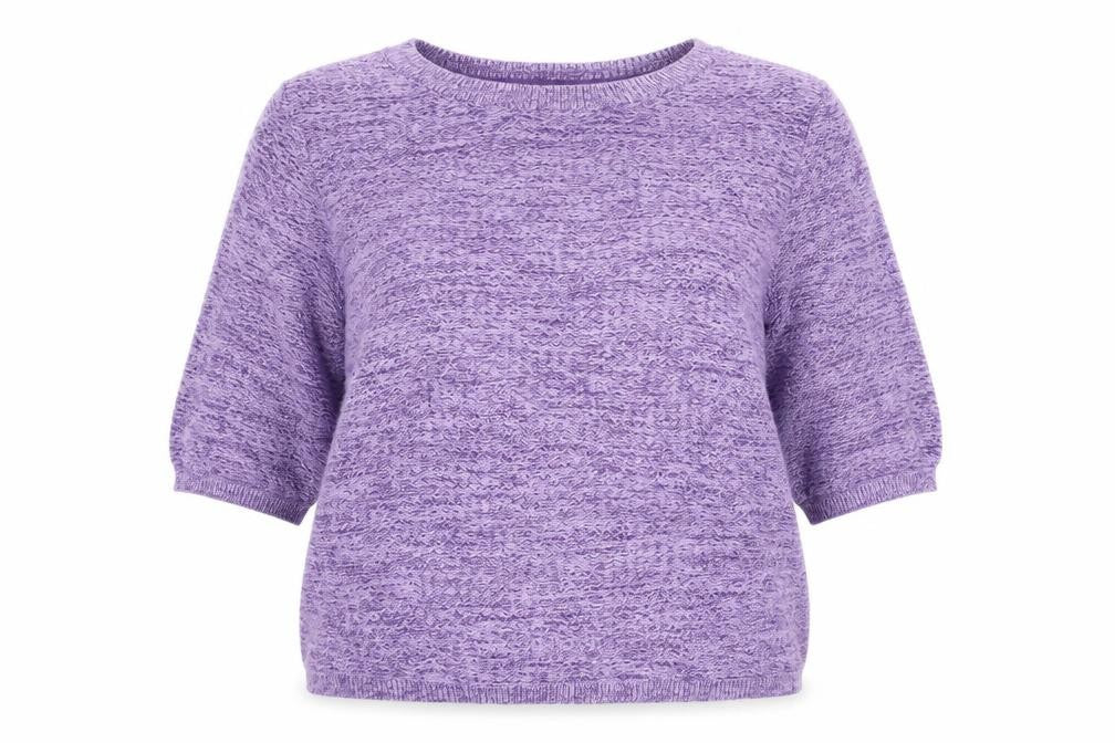 Front view of Croft & Barrow women’s purple jumper, size XL