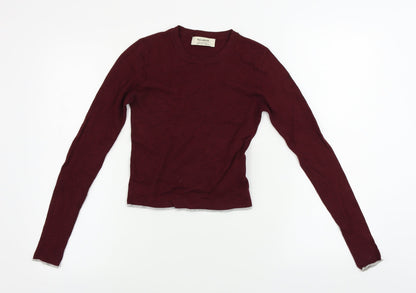 Pull&Bear Boys Red   Pullover Jumper Size S