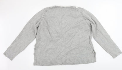 Rare Editions Womens Grey   Pullover Jumper Size L