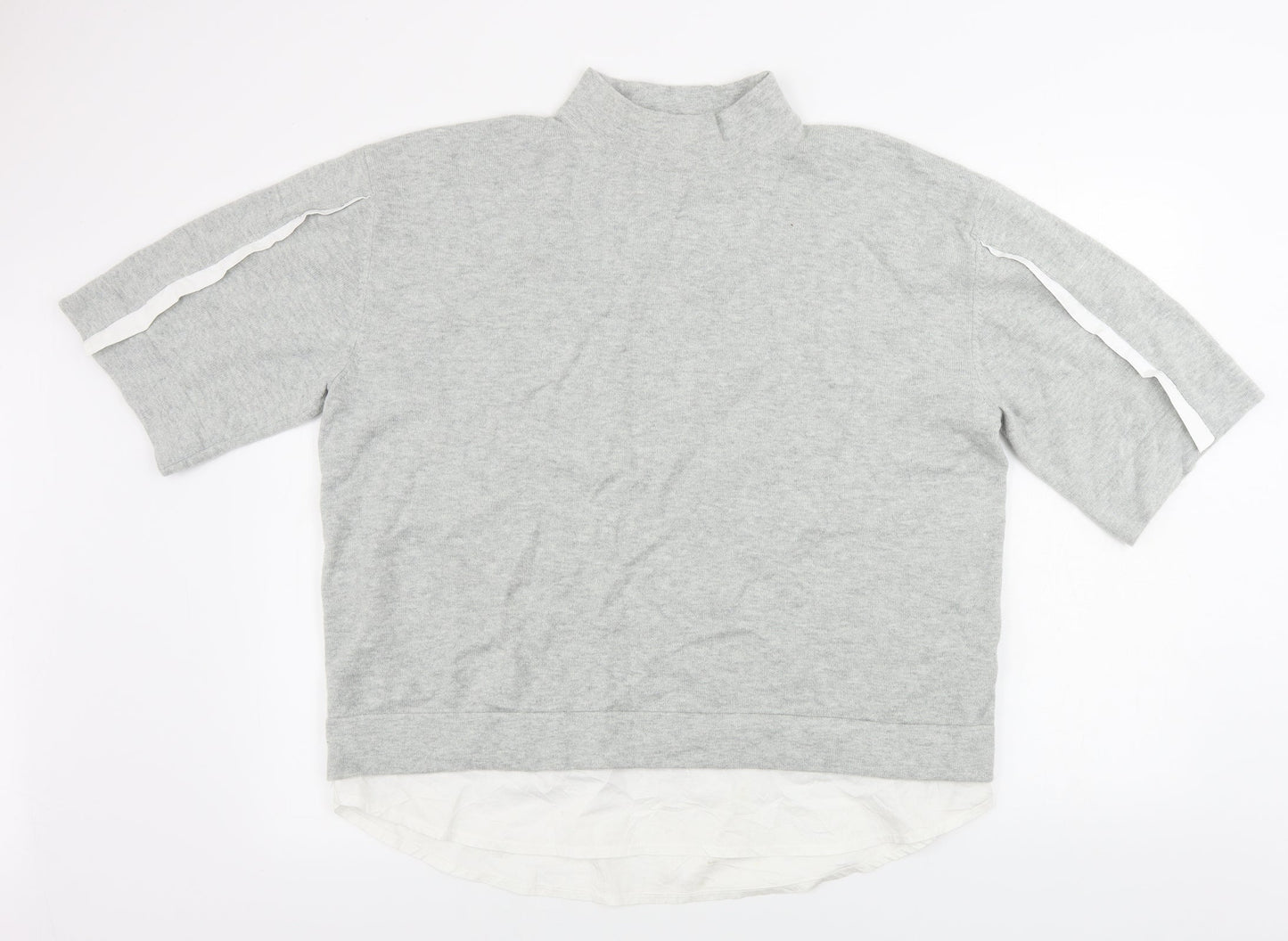 Womens UK Size M French Connection Grey Pullover Jumper