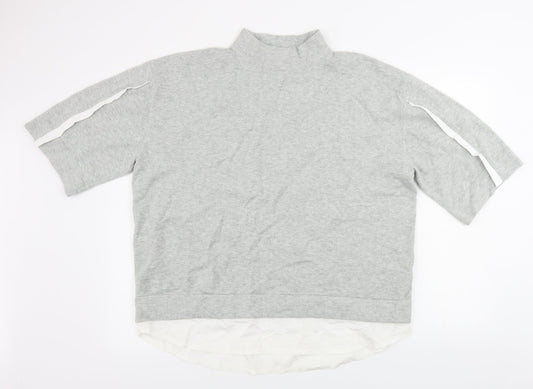 Womens UK Size M French Connection Grey Pullover Jumper