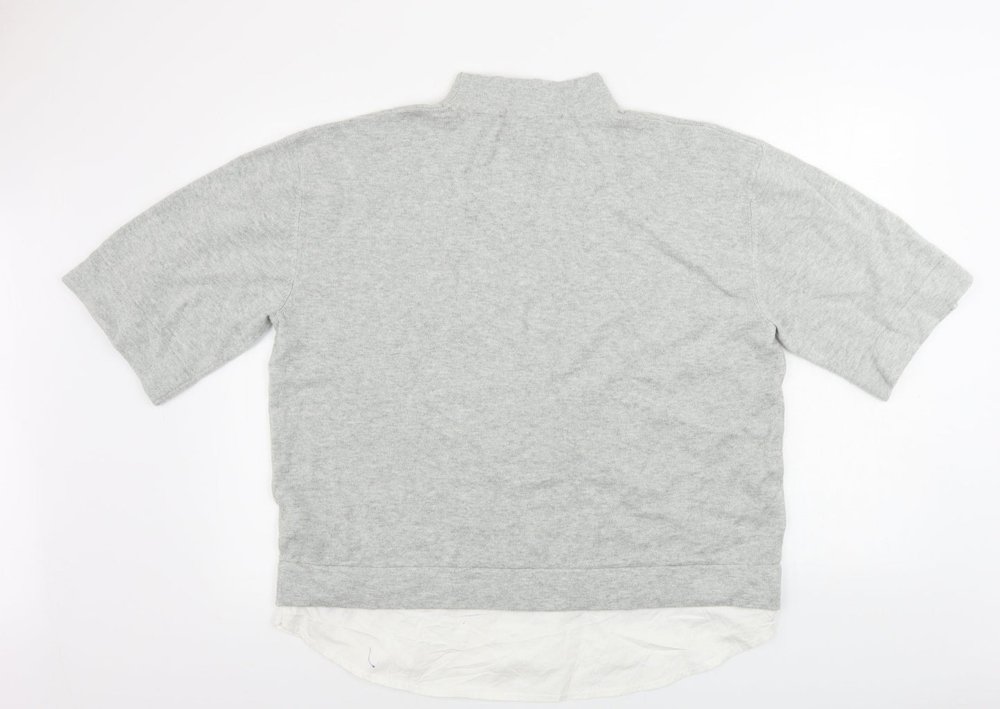 Womens UK Size M French Connection Grey Pullover Jumper