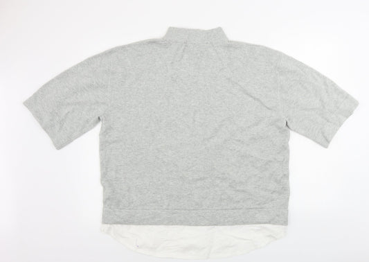Womens UK Size M French Connection Grey Pullover Jumper