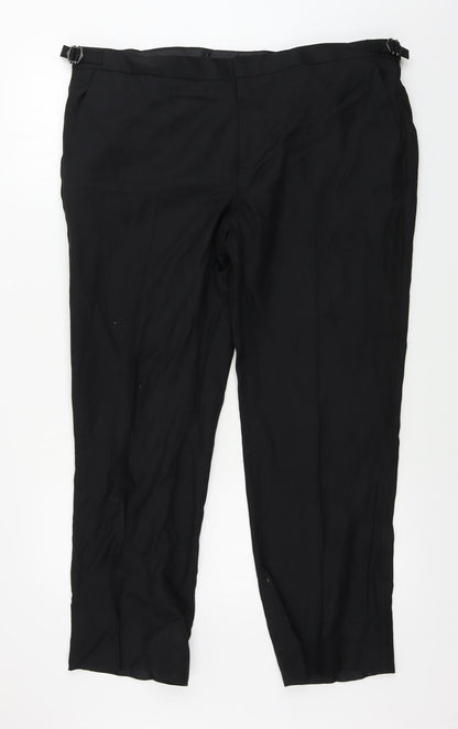 Womens UK Size 40 in Marks and Spencer Regular Fit  Black Trousers