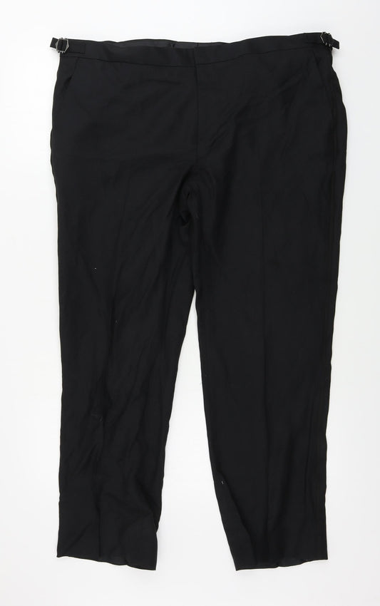 Womens UK Size 40 in Marks and Spencer Regular Fit  Black Trousers