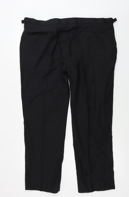 Womens UK Size 40 in Marks and Spencer Regular Fit  Black Trousers