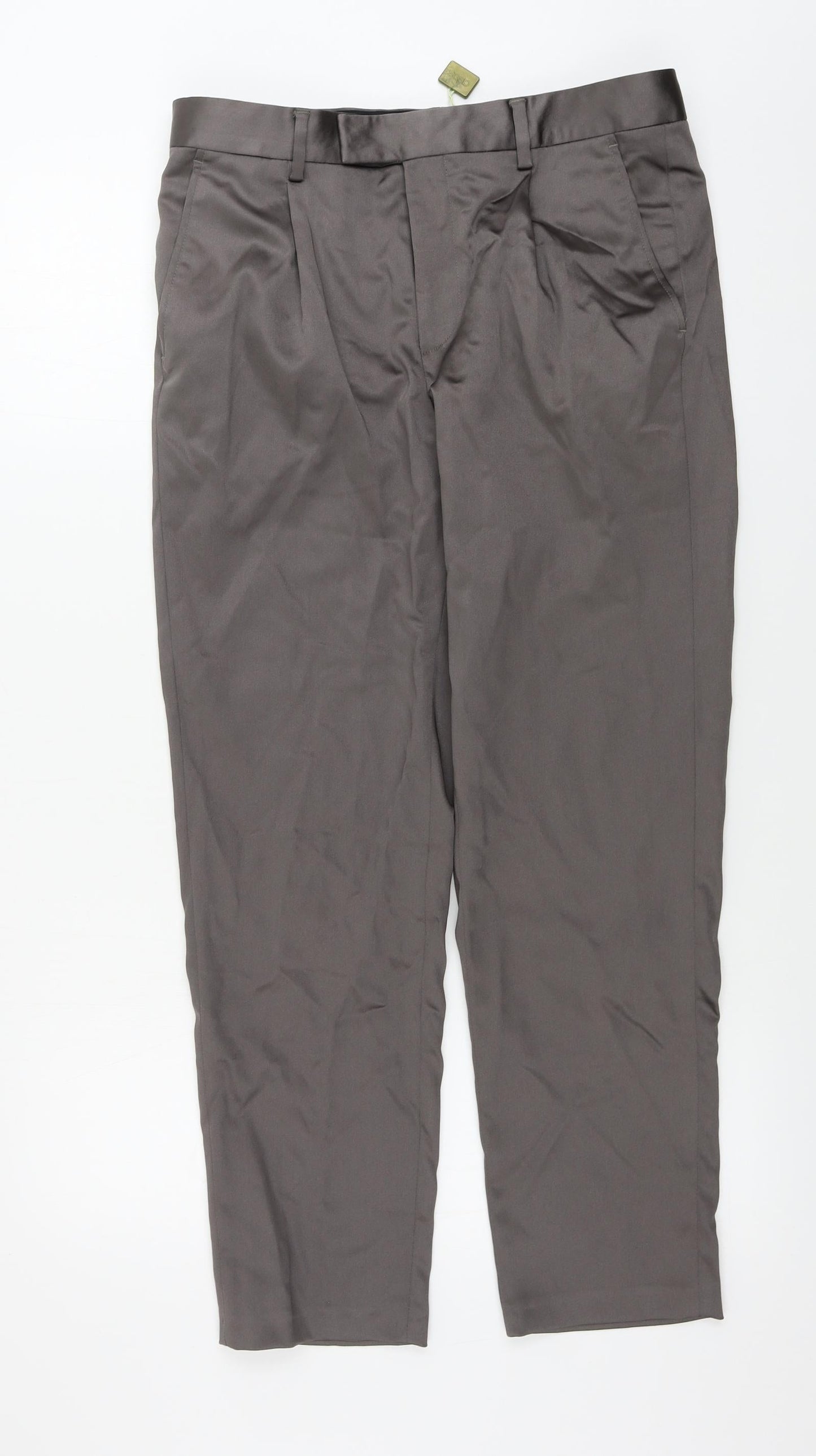 Womens UK Size 32 in ASOS Regular Fit  Green Trousers