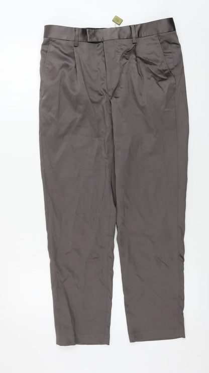 Womens UK Size 32 in ASOS Regular Fit  Green Trousers