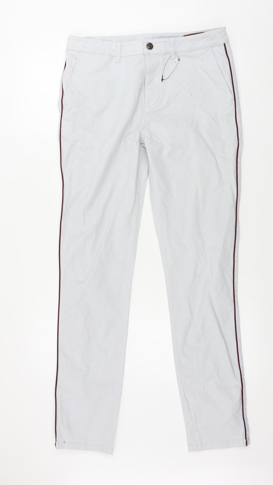 Womens UK Size 31 in ASOS Regular Fit  Grey Trousers