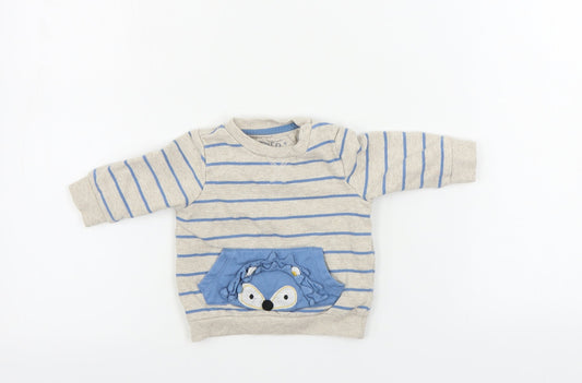 F&F  Boys Green   Pullover Jumper Size 0-3 Months