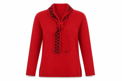Womens UK Size M MONIQUE Red Pullover Jumper