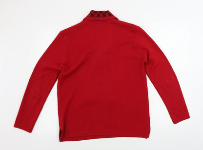 Womens UK Size M MONIQUE Red Pullover Jumper
