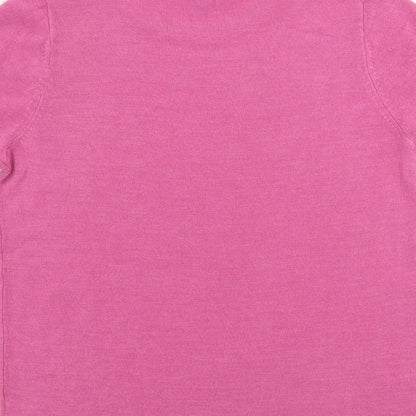 Womens UK Size 10 love knitwear Pink Basic T-Shirt