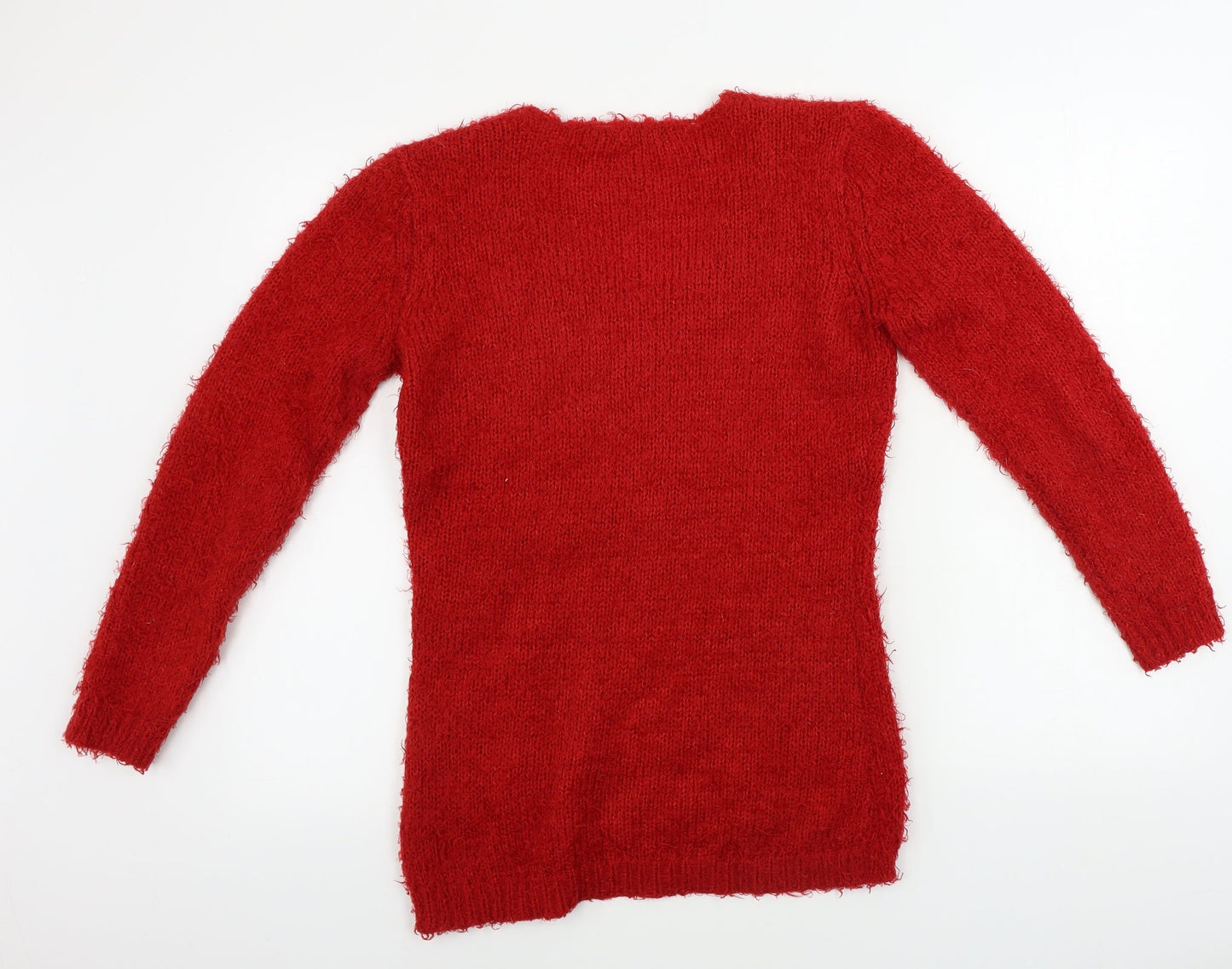 Womens UK Size 10 Brave Soul Red Pullover Jumper
