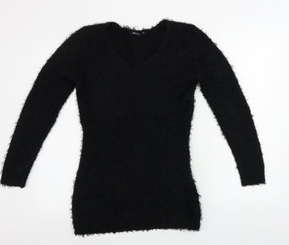 Womens UK Size 10 Brave Soul Black Pullover Jumper