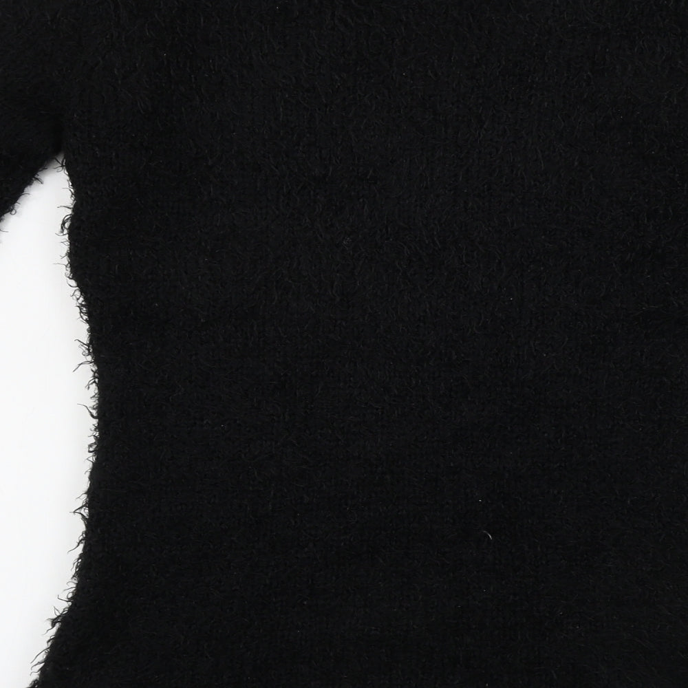 Womens UK Size 10 Brave Soul Black Pullover Jumper