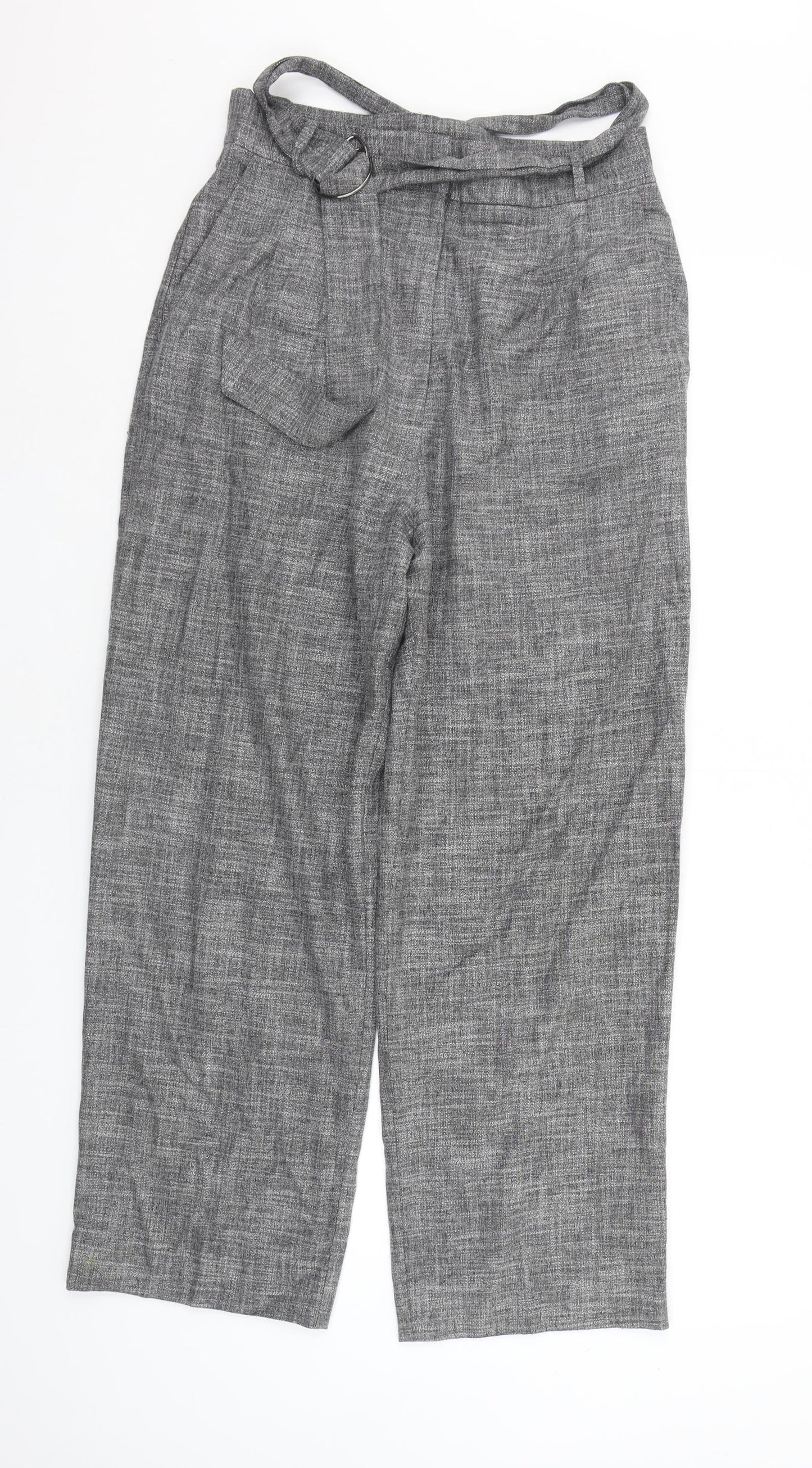 Womens UK Size M Light Before Dark Regular Fit  Grey Trousers