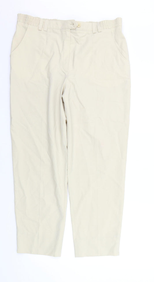 Womens UK Size 16 Wichele Regular Fit  Beige Trousers