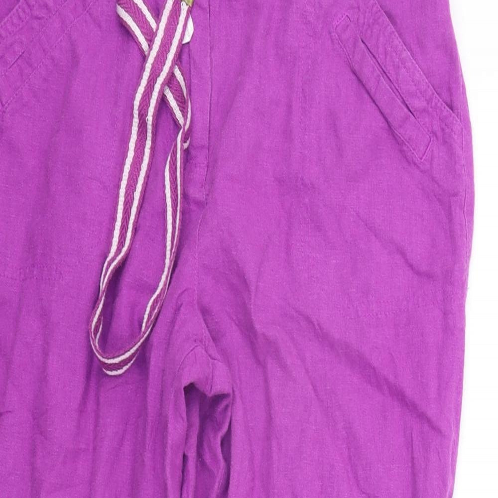Womens UK Size 8 BHS Regular Fit  Purple Trousers