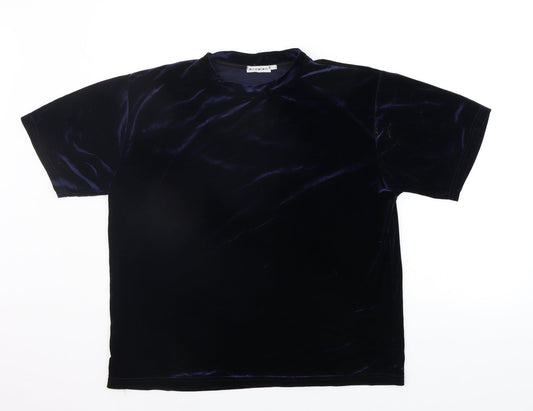 Light Before Dark Womens Blue   Pullover Jumper Size S