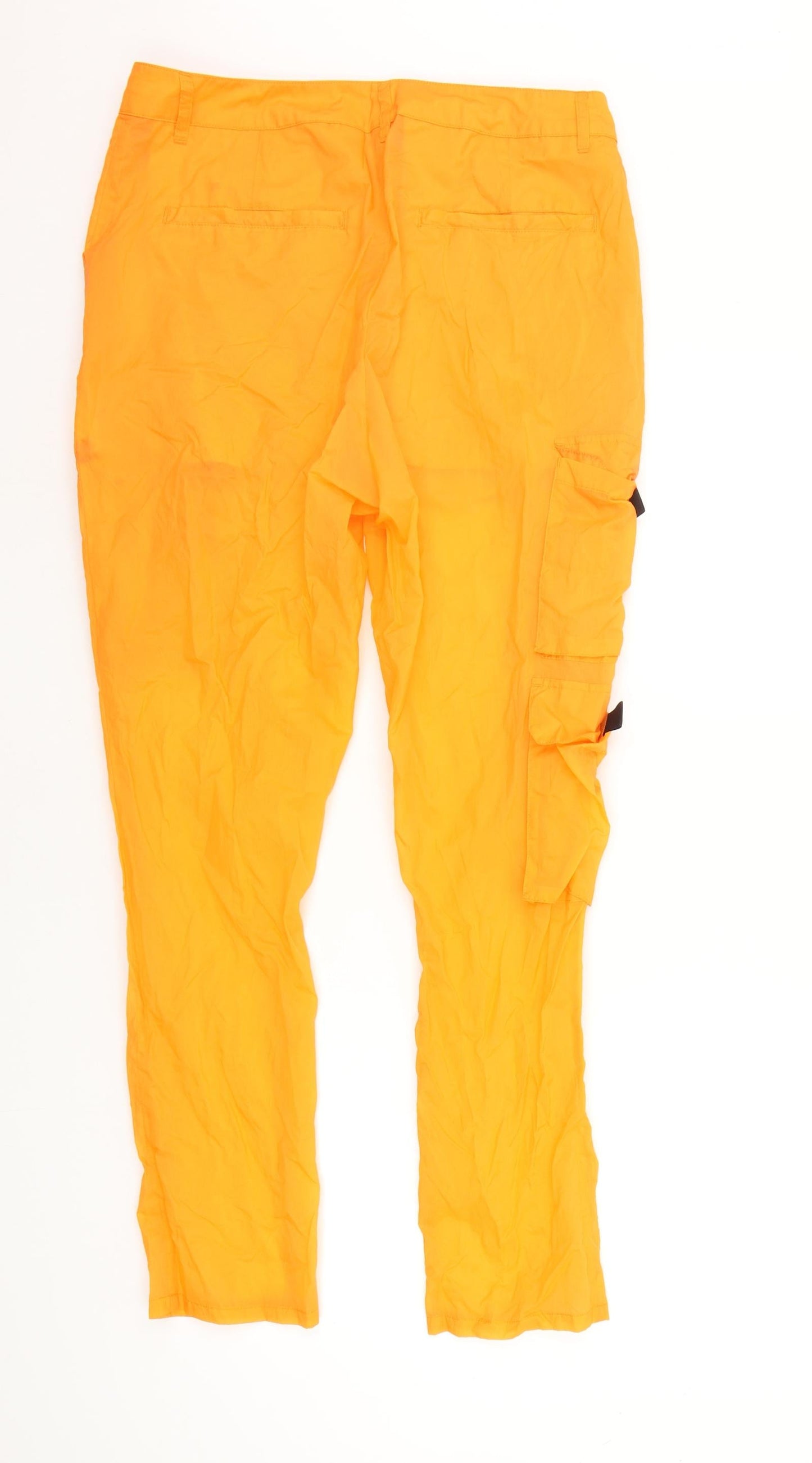 Womens UK Size 32 in Preworn Regular Fit  Orange Trousers