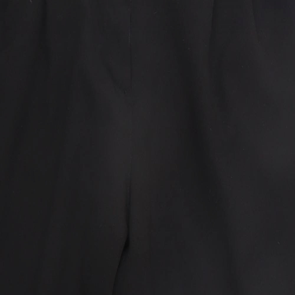 George Womens Black   Trousers  Size 16 L24 in - BELTED