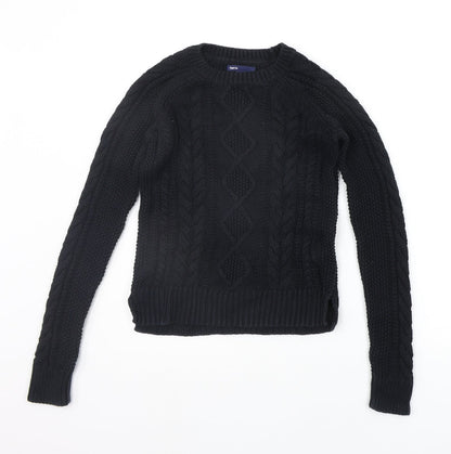 Gap Girls Black   Pullover Jumper Size L